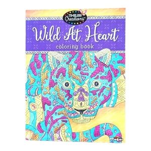 Wild at Heart Coloring Book Timeless Creations CraZArt 2021 Animals Adult NF PB